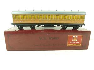 Ace Trains O Gauge C/26M3 LT Metropolitan All 3rd Metropolitan Passenger Coach R/N 465 Boxed image 1