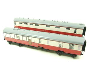 Ace Trains O Gauge C21C BR SR Bulleid Tavern Blood & Custard x2 Coaches Set Boxed image 2