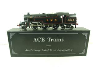 Ace Trains O Gauge E/8, LMS Satin Black 2 Cyl Stanier Tank Loco R/N 2546 Electric 2/3 Rail Bxd image 1