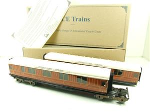 Ace Trains O Gauge C6 LNER Teak Style Articulated Sleepers Sleeping Coaches x2 Set Boxed image 2