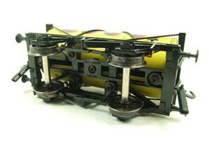 Ace Trains O Gauge G1 Four Wheel Tinplate "Esso" Yellow Fuel Tanker Wagon 2/3 Rail image 9