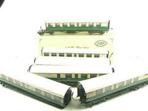 Ace Trains O Gauge C4 LNER Green & Cream Articulated Tourist Stock x6 Coaches Set Boxed Lit Interiors image 1