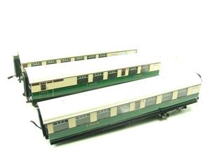 Ace Trains O Gauge C4 LNER Green & Cream Articulated Tourist Stock x6 Coaches Set Boxed Lit Interiors image 3