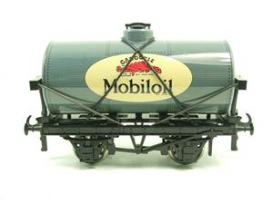 Ace Trains O Gauge G1 Four Wheel Gargoyle "Mobiloil" Grey Fuel Tanker Tinplate image 7