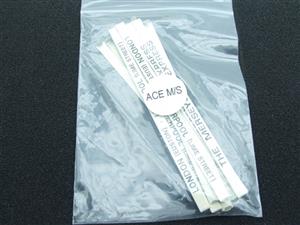 Ace Trains O Gauge M/S "THE MERSEYSIDE EXPRESS" Coach Head Boards x12 Set image 2