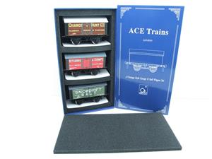 Ace Trains O Gauge G6 SV1 Private Owner Salt Wagons x3 Set 1 Bxd image 1