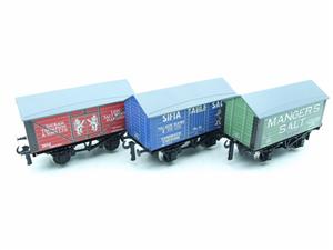 Ace Trains O Gauge G6 SV3 Private Owner Salt Wagons x3 Set 3 Bxd image 4