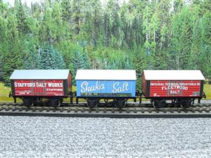 Ace Trains O Gauge G6 SV4 Private Owner Salt Wagons x3 Set 4 Bxd image 7