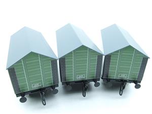 Ace Trains O Gauge G6 SV6 Private Owner "Mangers Salt" Wagons x3 Set 6 Bxd image 5