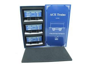 Ace Trains O Gauge G6 SV7 Private Owner "Sifta Salt" Wagons x3 Set 7 Bxd image 1