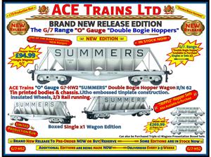 Ace Trains O Gauge G7-HW2 Bogie Hopper Wagon "Summers" x1 image 1