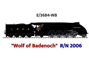 Ace Trains O Gauge, E/36B4-WB, Streamlined Edition, Class P2, LNER, Lined Gloss Black, 2-8-2 Loco & Tender Named "Wolf of Badenoch" R/N: 2006, Metal, 2/3 Rail, Brand NEW image 1