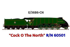 Ace Trains O Gauge E/36B6-CN, Streamlined Edition, Class P2, BR, Lined Gloss Green, 2-8-2 Loco & Tender named, "Cock O The North" R/N: 60501, Metal, 2/3 Rail, Brand NEW Special Edition image 1