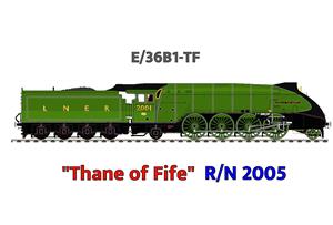 Ace Trains O Gauge, E/36B1-TF, Streamlined Edition, Class P2, LNER, Lined Apple Green 2-8-2 Loco & Tender Named "Thane of Fife" R/N: 2005, This is a PRE-Order Last Remaining Editions are Due in Stock Soon image 1