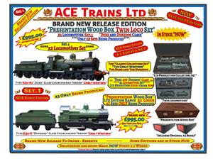 O Gauge x2 Locomotive Set, E/30 "Duke & Dukedog" Class "Great Westerm" Wood Presentation Set image 1
