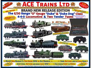 Ace Trains O Gauge x2 Loco's Set, E/30 "Duke & Dukedog" Classes "GW Scroll & Early BR " Presentation Set image 2