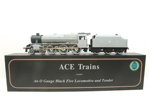 Ace Trains O Gauge E/19G LMS W/Shop Grey Black Five Loco & Tender R/N 5000 Electric 2/3 Rail Bxd image 1