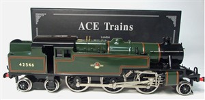 Ace Trains O Gauge E/8 "BR" Gloss Lined Green 2 Cyl Stanier 2-6-4 Tank Loco R/N 42516, Elec 2/3 Rail image 1