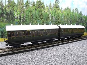 Ace Trains O Gauge C24 SR Southern Green Six Wheeled Passenger Coaches x3 Set Boxed 2/3 Rail image 7