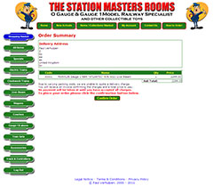 Order confirmation screen shot