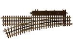 Atlas 6072 - O Gauge 3 Rail O-54 Left Hand Remote Turnout 36” Radius Electric Operated Point x1