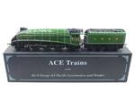 Ace Trains O Gauge E4, A4 Pacific LNER Green "Stanley Beeson" R/N 7145, Electric 3 Rail Boxed, **RARE**