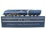 Ace Trains O Gauge E12A1, LMS, Blue, Coronation Pacific "Coronation" R/N 6220, Metal, Electric, 2/3 Rail, N/NEW Bxd