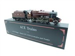 Ace Trains O Gauge E/38A, LMS Lined Gloss Maroon Class 8F, 2-8-0 Locomotive and Tender R/N 8624 2/3 Rail Boxed