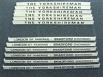 Ace Trains O Gauge Y/M "THE YORKSHIREMAN" Coach Head Boards x12 Set