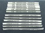 Ace Trains O Gauge M/S "THE MERSEYSIDE EXPRESS" Coach Head Boards x12 Set