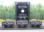 Ace Trains O Gauge G5 Private Owner Loco Coal Wagon x3 Set R/N 2985, 2/3 Rail Boxed
