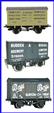 Ace Trains O Gauge G2-BV16 Private Owner Beer Van Wagons x3 Set 16 Bxd