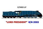 Ace Trains O Gauge, E/36B2-LP, Streamlined Edition, Class P2, LNER, Garter Blue, 2-8-2 Loco & Tender Named "Lord President" R/N: 2003, Metal, 2/3 Rail, Brand NEW