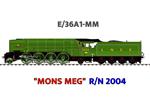 Ace Trains O Gauge E/36A1-MM, Non-Streamlined Edition Class P2, LNER, Lined Apple Green, 2-8-2 Loco & Tender Named "Mons Meg" R/N: 2004, Metal, 2/3 Rail, Brand NEW