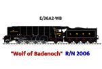 Ace Trains O Gauge, E/36A2-WB, Non-Streamlined Edition, Class P2, LNER, Gloss Lined Black, 2-8-2 Loco & Tender Named "Wolf of Badenoch" R/N: 2006, Metal, 2/3 Rail, Brand NEW