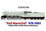 Ace Trains O Gauge, E/36A3-EM, Non-Streamlined Edition, Class P2, LNER, Two Tone Grey, 2-8-2 Loco & Tender Named "Earl Marischal" R/N: 2002, Double Smoke Deflectors, Metal, 2/3 Rail, Brand NEW