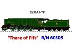 Ace Trains, O Gauge, E/36A5-TF, Non-Streamlined Edition, Class P2, BR, Pre 56, Gloss Lined Green, 2-8-2 Loco & Tender Named "Thane of Fife" R/N: 60505, Metal, 2/3 Rail, Brand NEW