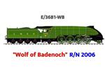 Ace Trains O Gauge E/36B1-WB, Streamlined Edition, Class P2, LNER, Lined Apple Green, 2-8-2 Loco & Tender Named "Wolf of Badenoch" R/N: 2006, Metal, 2/3 Rail, Brand NEW Release Edition