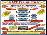 Ace Trains O Gauge G7-HWS3 Bogie Hopper Wagon"Set 3" x3 Triple"Yeoman" Box Presentation Set