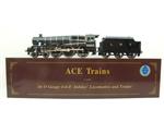 Ace Trains O Gauge E/18A1 LMS Gloss Black Loco & Tender "Silver Jubilee" R/N 5552 Elec 2/3 Rail Bxd (Rare)