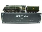 Ace Trains Darstaed O Gauge E/4 BR Green A4 Pacific 4-6-2 "Union of South Africa" R/N 60009 Bxd 2/3 Rail